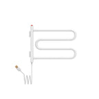 Toalheiro Térmico Articulado Compacto Branco Seccare