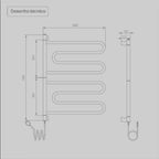 Toalheiro Térmico Articulado Nóbile Inox Seccare