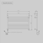 Toalheiro Térmico Famiglia Reto Inox Seccare