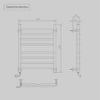 Toalheiro Térmico Ondata Inox Seccare