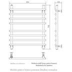Toalheiro Térmico Sottile Inox Seccare