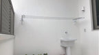 Varal Artesanal de Muro Fixo Branco