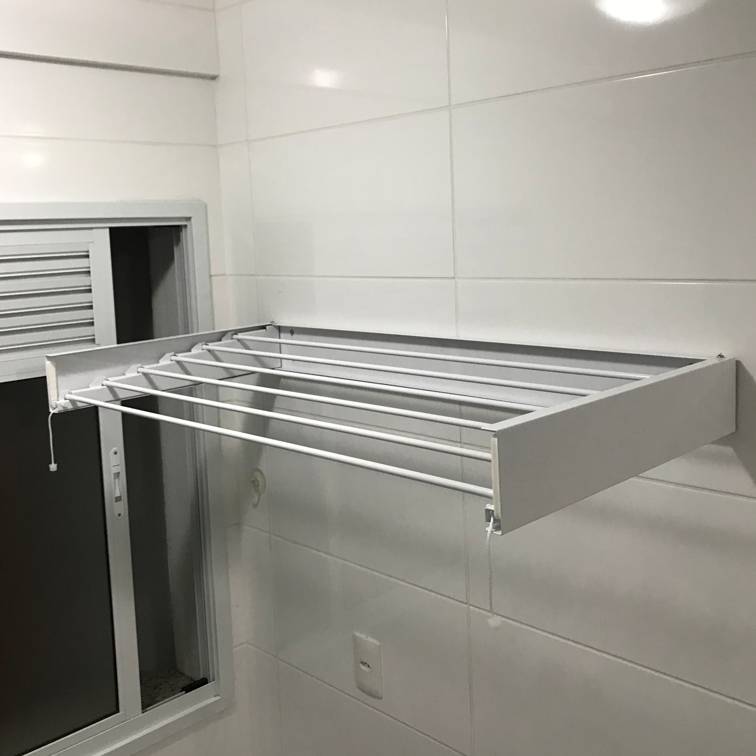 Varal Mágico 90cm 5 Varetas Branco